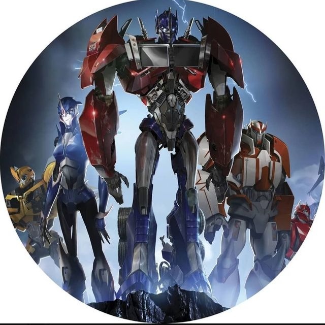Painel Transformers Redondo - Fabricando Festa Por RFProvençais