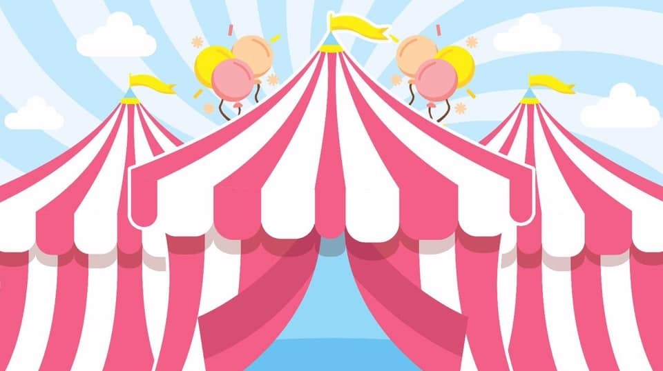 Circo Rosa Forte  5M    - Fabricando Festa Por RFProvençais