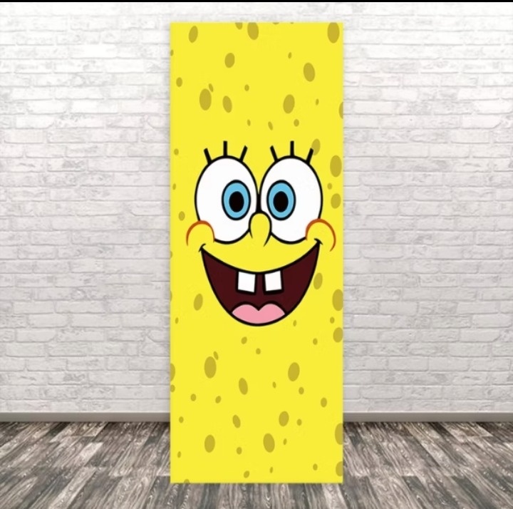 Painel Bob Esponja  - Fabricando Festa Por RFProvençais