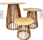 Trio Mesa Vime Pé Palito - imagem 2