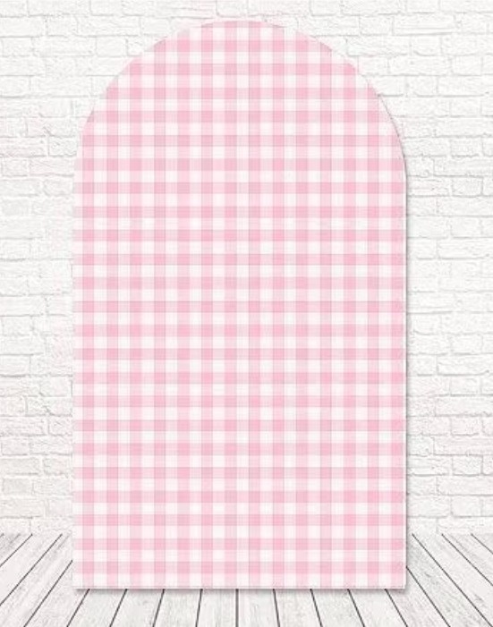 Quadriculado Rosa - Fabricando Festa Por RFProvençais