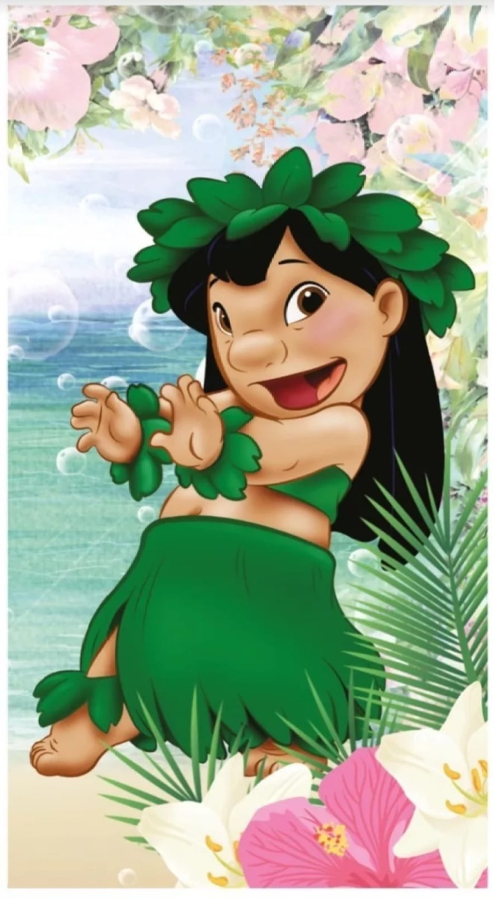 Stich Lilo Aquarelada Vertical - Fabricando Festa Por RFProvençais