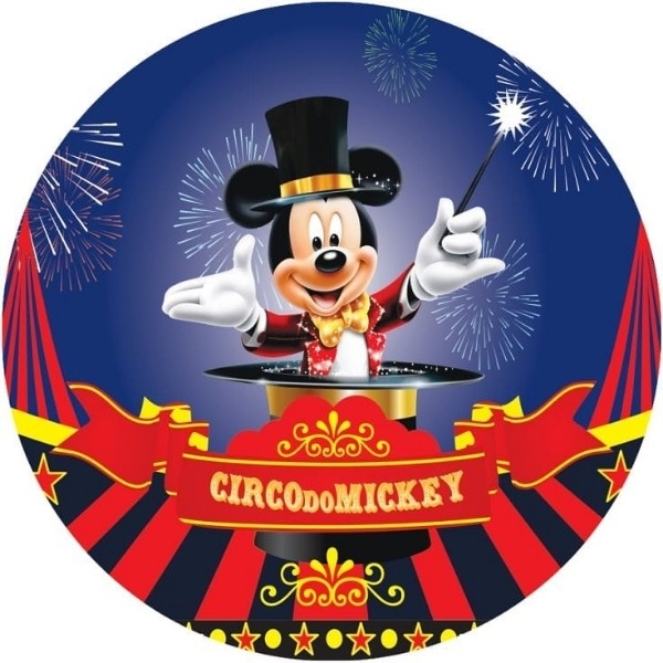 Mickey Circo Redondo - Fabricando Festa Por RFProvençais