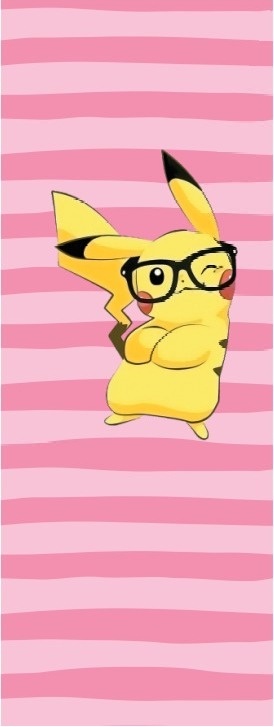 Pokemon Vertical Fundo Rosa - Fabricando Festa Por RFProvençais