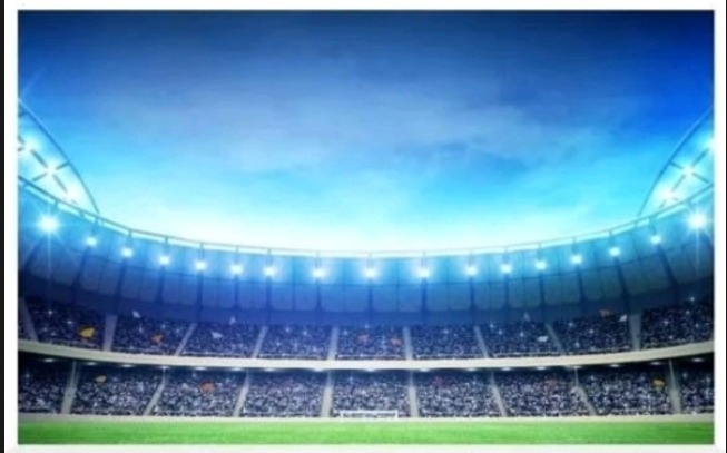 Estádio de Futebol Fundo Azul - Fabricando Festa Por RFProvençais