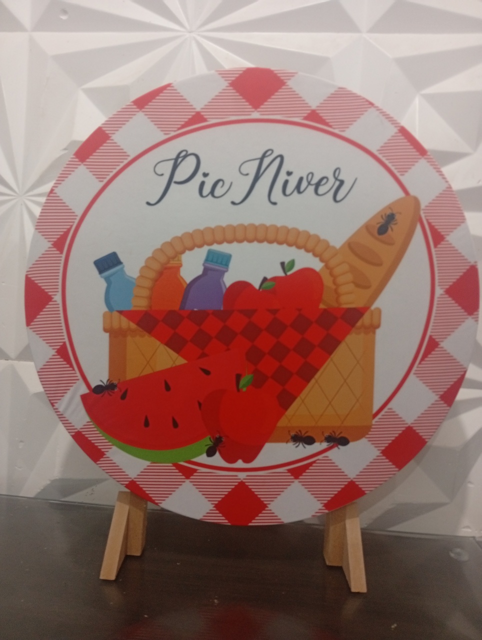 Painel Pic Nic 50Cm  - Fabricando Festa Por RFProvençais
