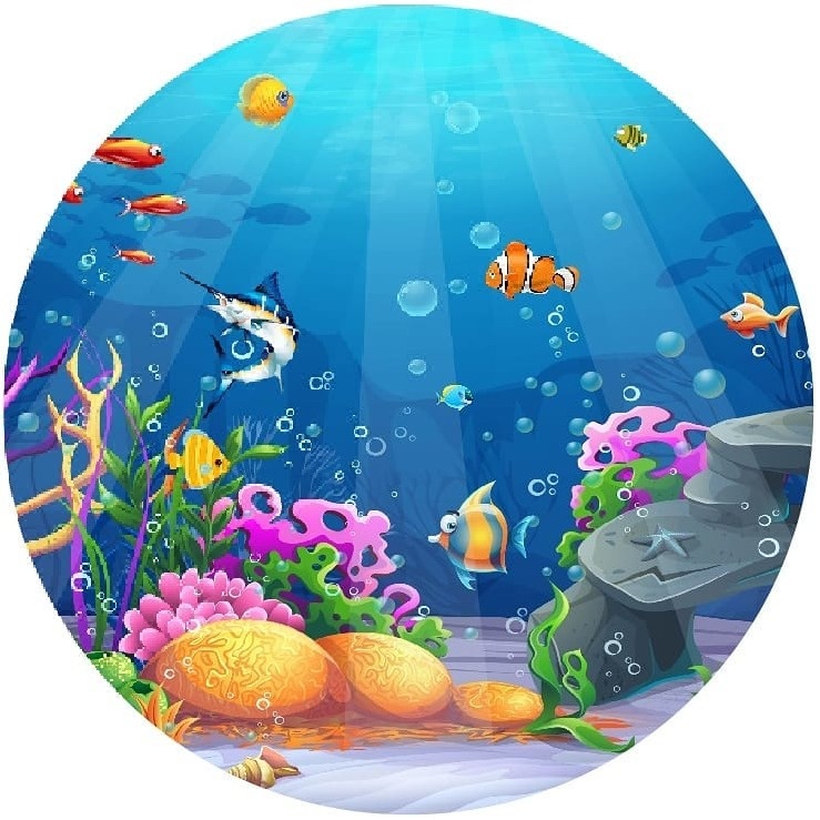 Fundo Do Mar  Neutro 1.50M  - Fabricando Festa Por RFProvençais