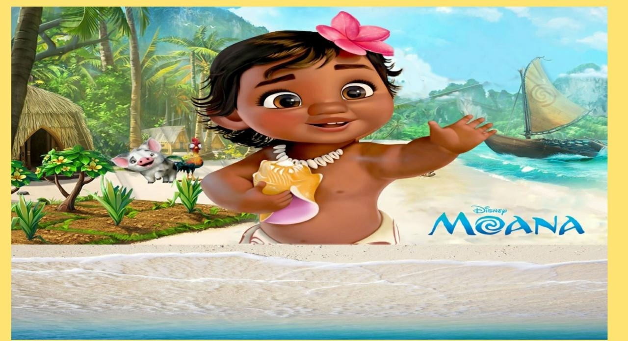 Moana Baby 5M Ilha - Fabricando Festa Por RFProvençais