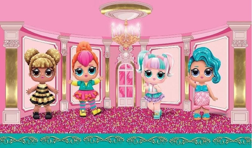 Lol Fundo Rosa 5M - Fabricando Festa Por RFProvençais