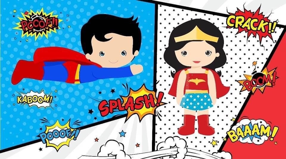 Super Mam E Mulher Maravilha 5M - Fabricando Festa Por RFProvençais