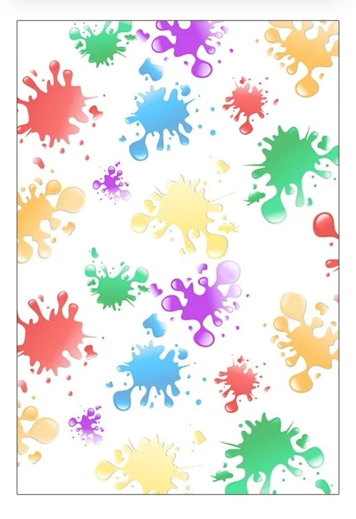 Painel Manchas de Tinta Aquarela  - Fabricando Festa Por RFProvençais