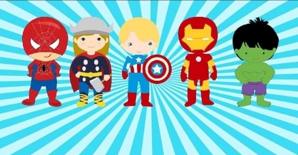 Vingadores Cute - Fabricando Festa Por RFProvençais
