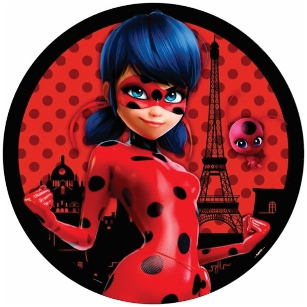 Miraculous Fundo Vermelho - Fabricando Festa Por RFProvençais