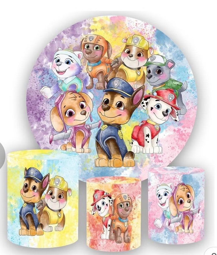 Patrulha Canina Aquarela Kit - Fabricando Festa Por RFProvençais