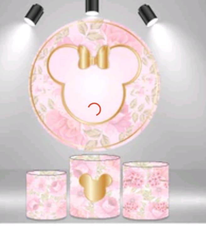 Minnie Rosa  Kit - Fabricando Festa Por RFProvençais