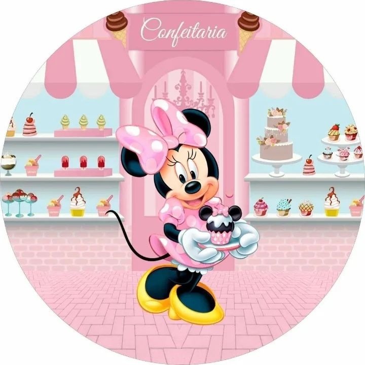 Minnie Rosa Confeitaria - Fabricando Festa Por RFProvençais