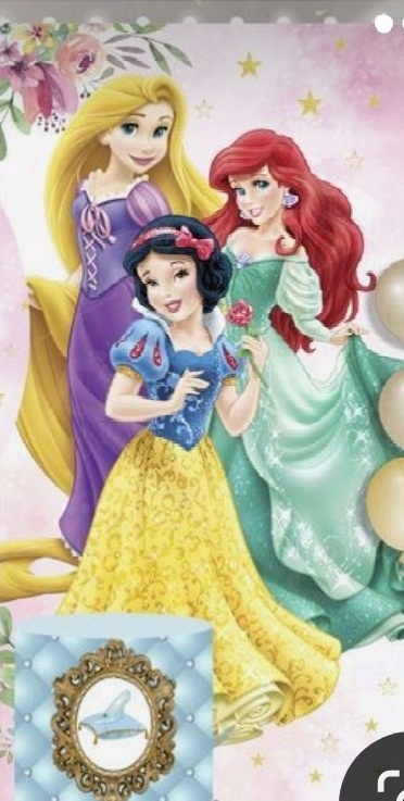 Princesas Disney Vertical - Fabricando Festa Por RFProvençais