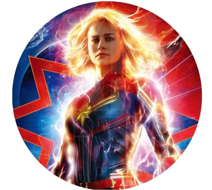 Capitã Marvel - Fabricando Festa Por RFProvençais