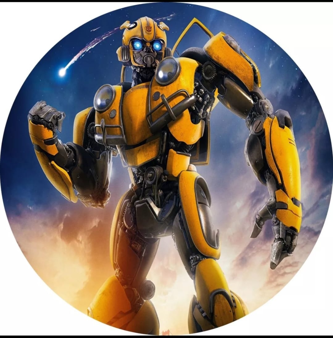 Painel Transformers Redondo B - Fabricando Festa Por RFProvençais