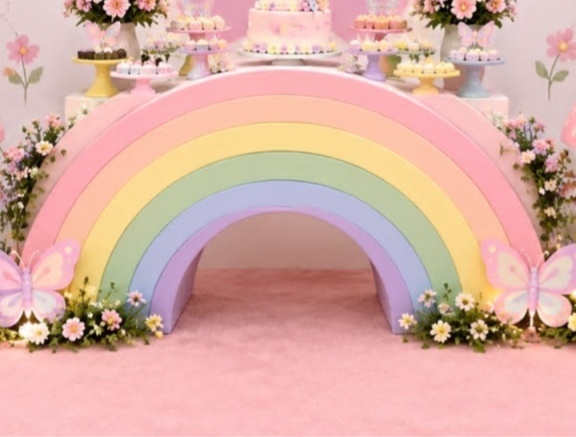 Mesa Arco Ires - Fabricando Festa Por RFProvençais