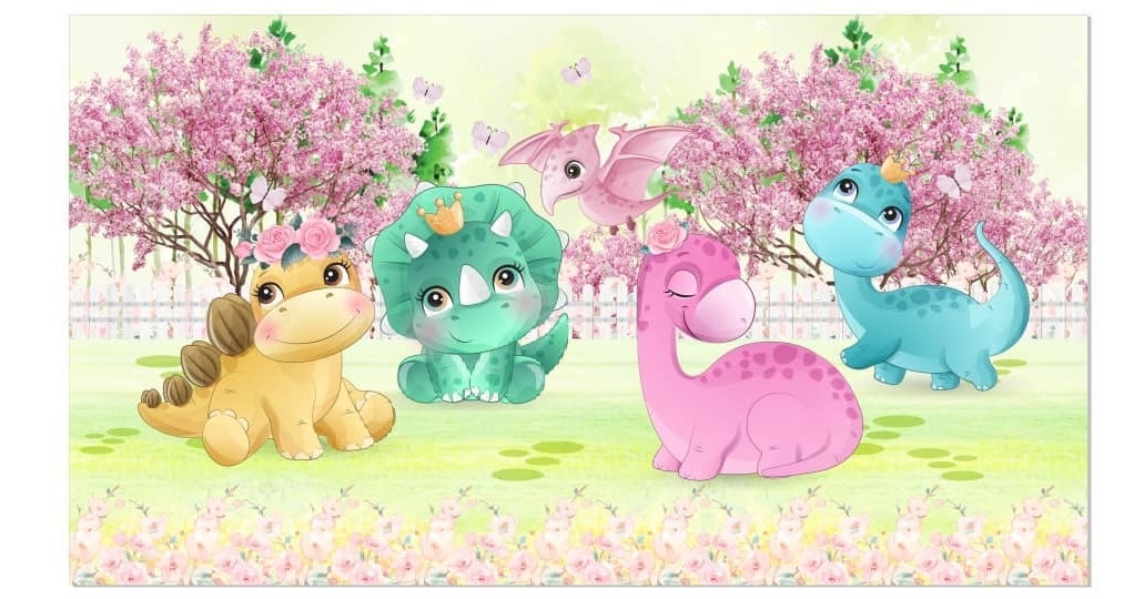  Dinossaura Baby 5M   - Fabricando Festa