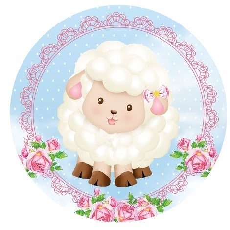 Ovelha Rosa 1,30M  - Fabricando Festa Por RFProvençais