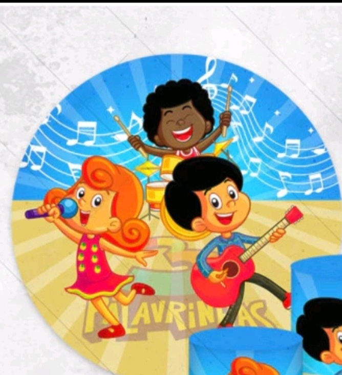 Painel Três Palavrinhas - Fabricando Festa Por RFProvençais