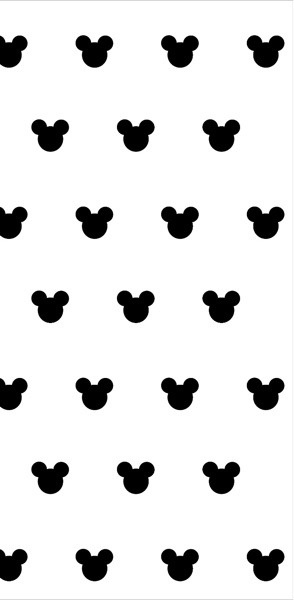 Fundo  Branco Com Sombra Mickey - Fabricando Festa Por RFProvençais