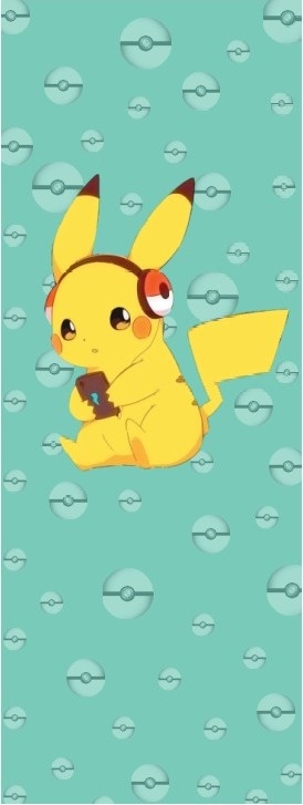 Pokemon Vertical Fundo Verde  - Fabricando Festa Por RFProvençais