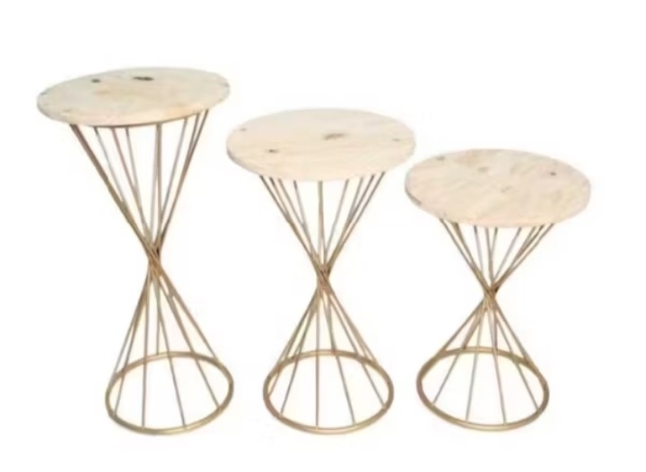 Trio Mesa de Ferro Cálice  - Fabricando Festa Por RFProvençais
