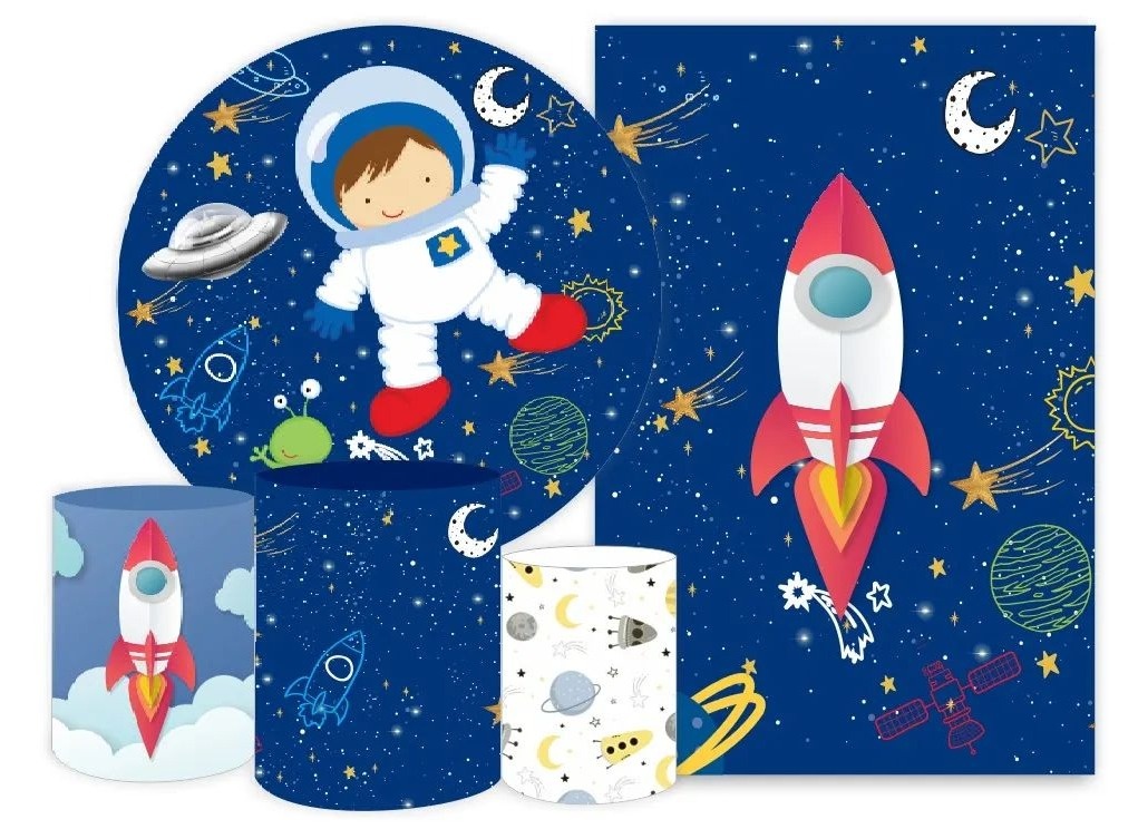 Astronalta Kit  Com 3 Intens - Fabricando Festa Por RFProvençais