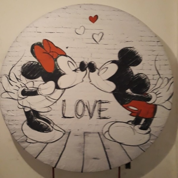 Mickey  E Minnie Preto E Branco - Fabricando Festa Por RFProvençais