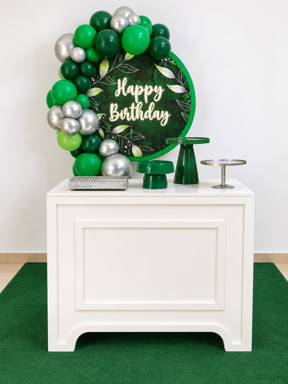 Kit Mesa Adulto Verde - Fabricando Festa Por RFProvençais