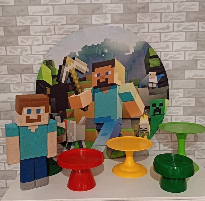 Kit Mesa Minecraft  - Fabricando Festa Por RFProvençais