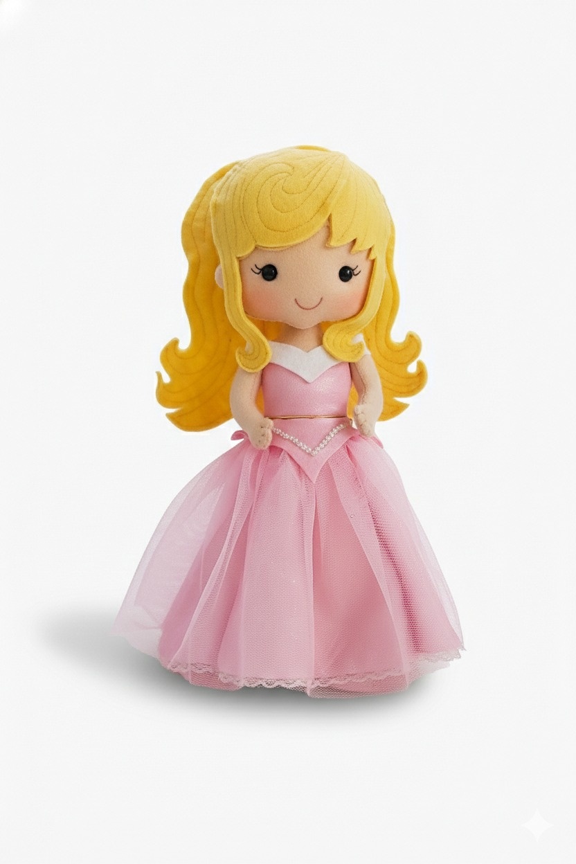 Feltro - Aurora (Princesas)  - ARCO FEST - PEGUE E MONTE & DECORAÇÕES