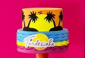 Bolo Fake - Tardezinha - 2 Andares  - ARCO FEST - PEGUE E MONTE & DECORAÇÕES