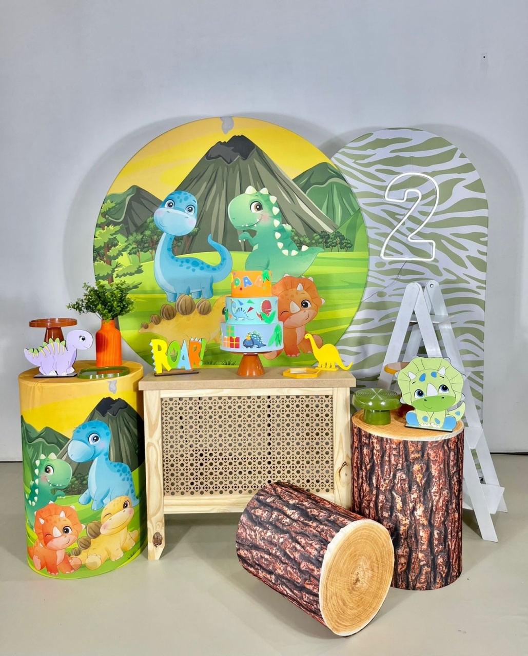 Kit Pegue E Monte - Dino Baby - Kit Brilha   - ARCO FEST - PEGUE E MONTE & DECORAÇÕES