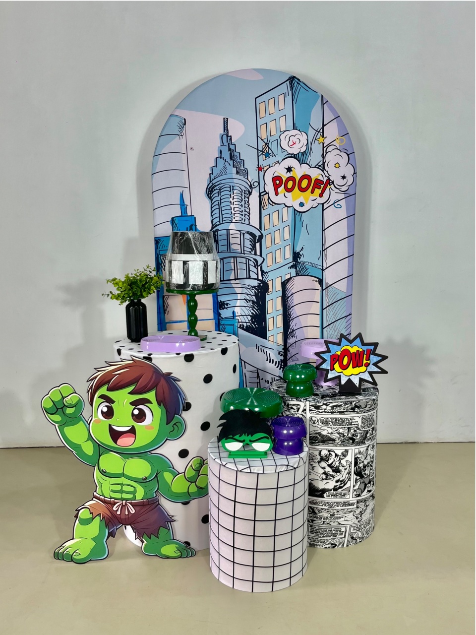 Kit Pegue E Monte - Hulk Baby - ARCO FEST - PEGUE E MONTE & DECORAÇÕES