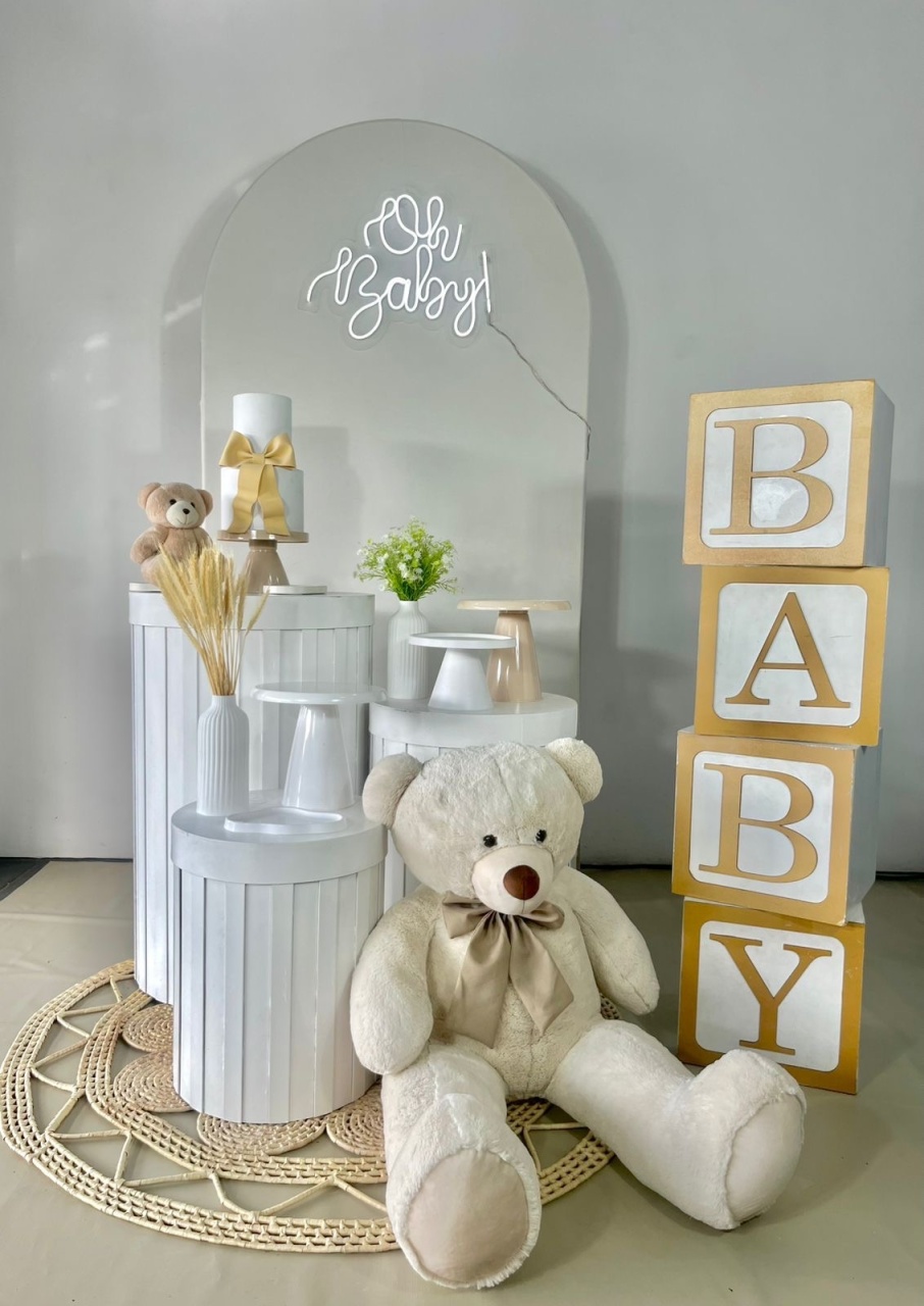 Kit Pegue E Monte - Cha Revelação - Modelo 01  - ARCO FEST - PEGUE E MONTE & DECORAÇÕES
