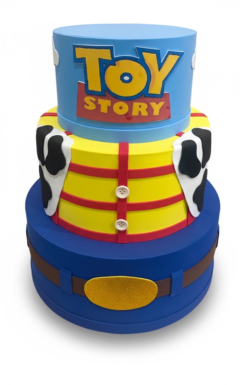 Bolo Fake - Toy Story - 3 Andares  - ARCO FEST - PEGUE E MONTE & DECORAÇÕES