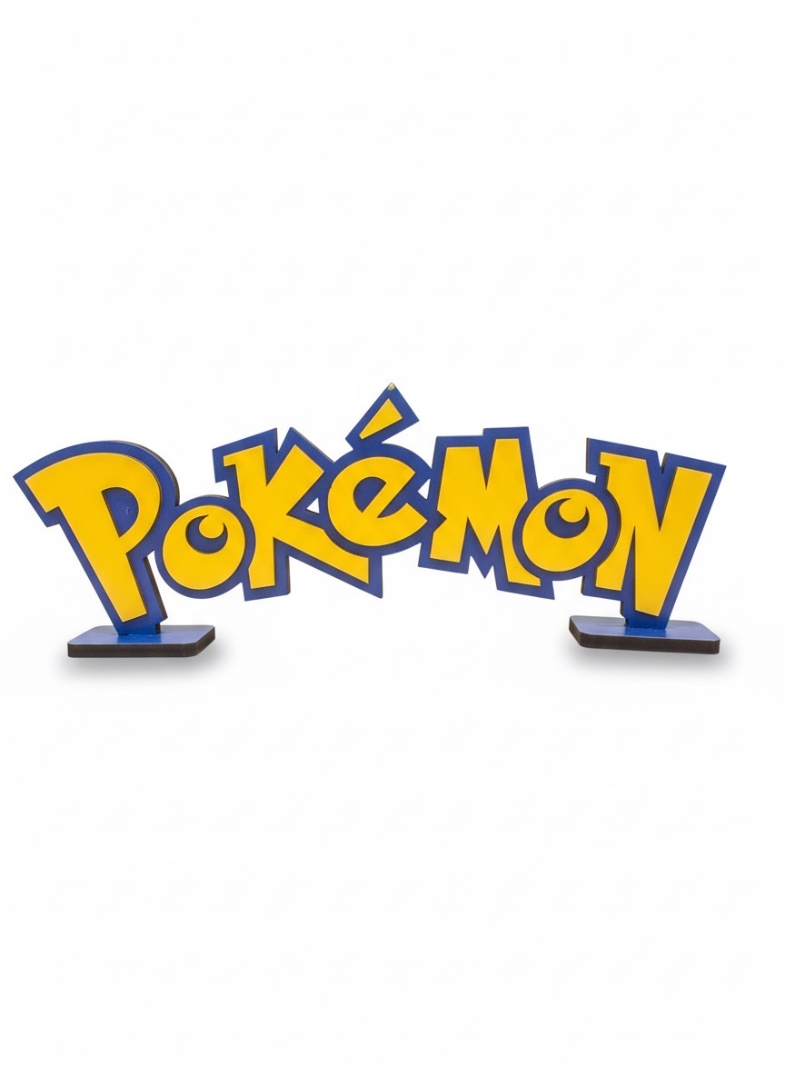Display - Letreiro Pokemon (Pokémon) - ARCO FEST - PEGUE E MONTE & DECORAÇÕES