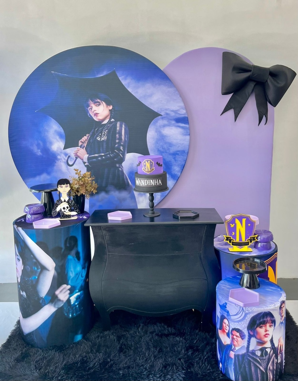 Kit Pegue E Monte  - Wandinha  - Kit Brilha	(Modelo 2) - ARCO FEST - PEGUE E MONTE & DECORAÇÕES