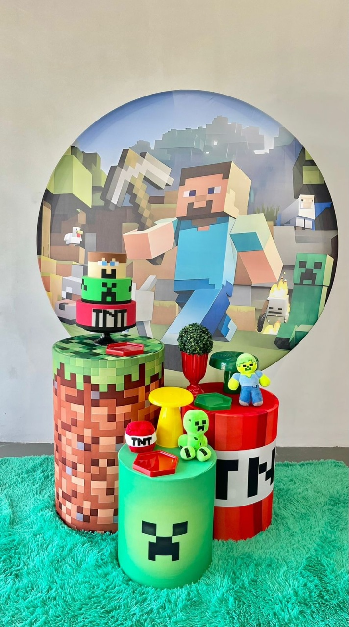 Kit Pegue E Monte - Minecraft - Linha Alegra - ARCO FEST - PEGUE E MONTE & DECORAÇÕES