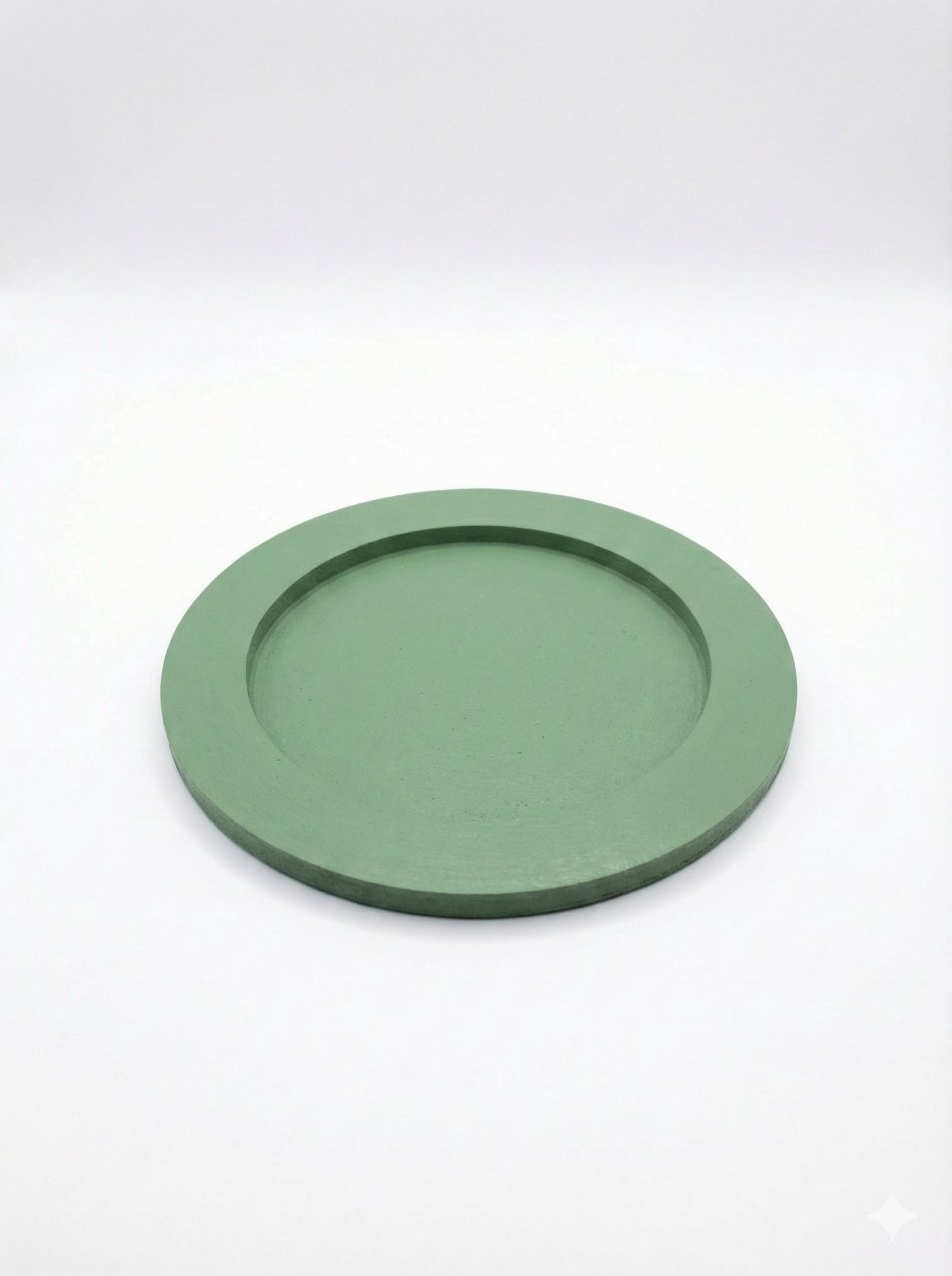 Bandeja Em Mdf Redonda - Verde Olívia   - ARCO FEST - PEGUE E MONTE & DECORAÇÕES