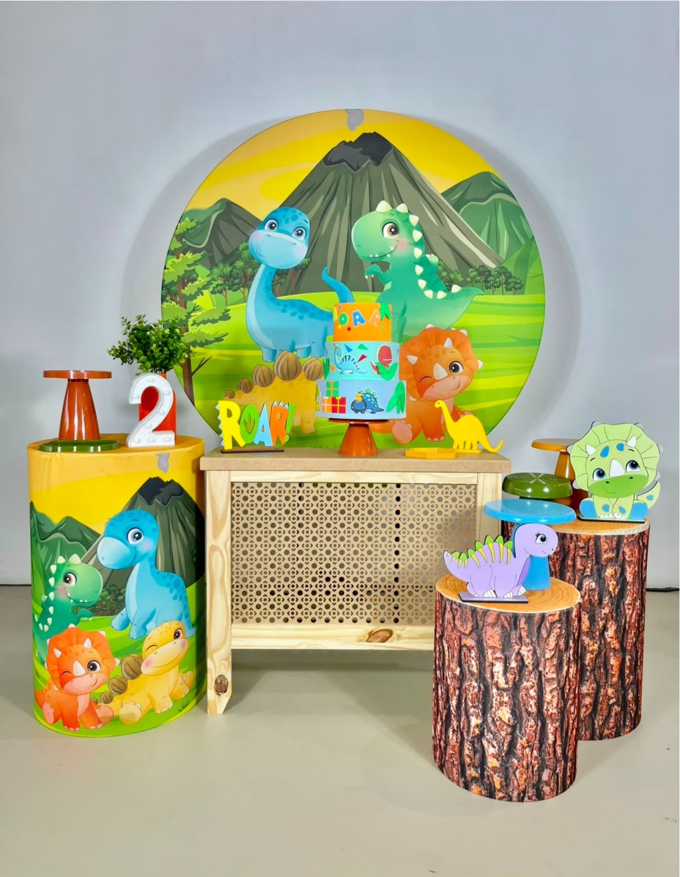 Kit Pegue E Monte - Dino Baby Mod2 - ARCO FEST - PEGUE E MONTE & DECORAÇÕES