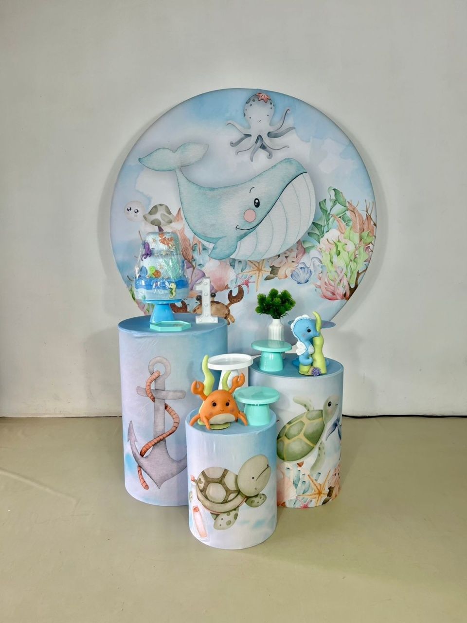 Kit Pegue E Monte - Fundo Do Mar - Linha Alegra - ARCO FEST - PEGUE E MONTE & DECORAÇÕES