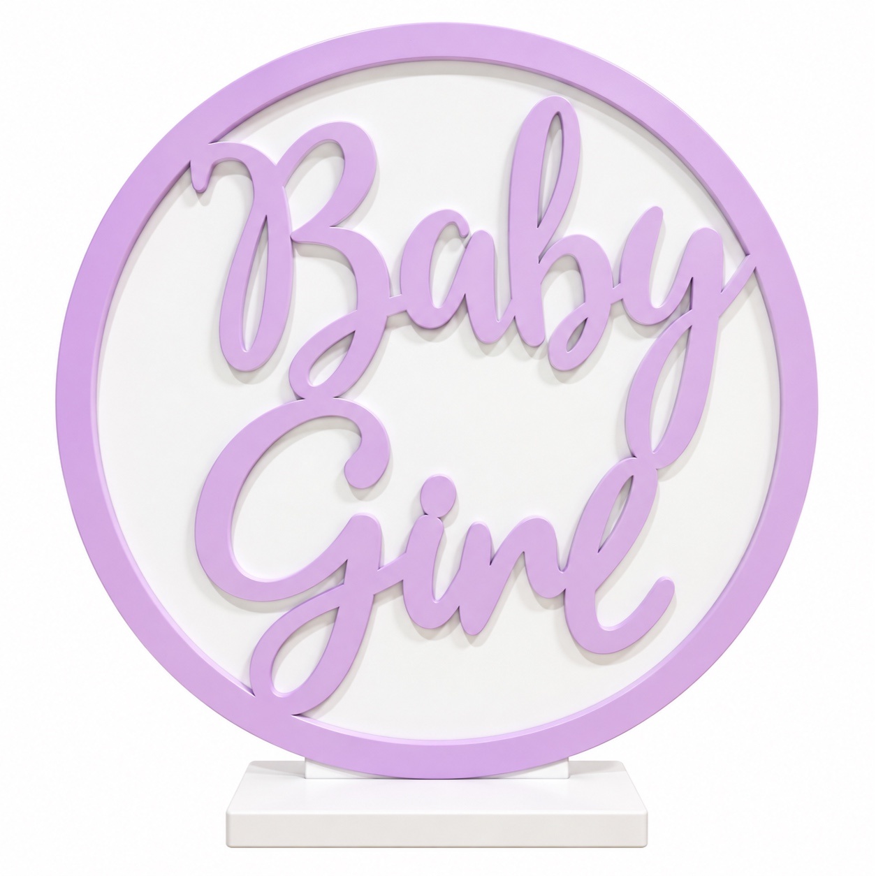 Display Decorativo - Baby Girl - Lilás - ARCO FEST - PEGUE E MONTE & DECORAÇÕES