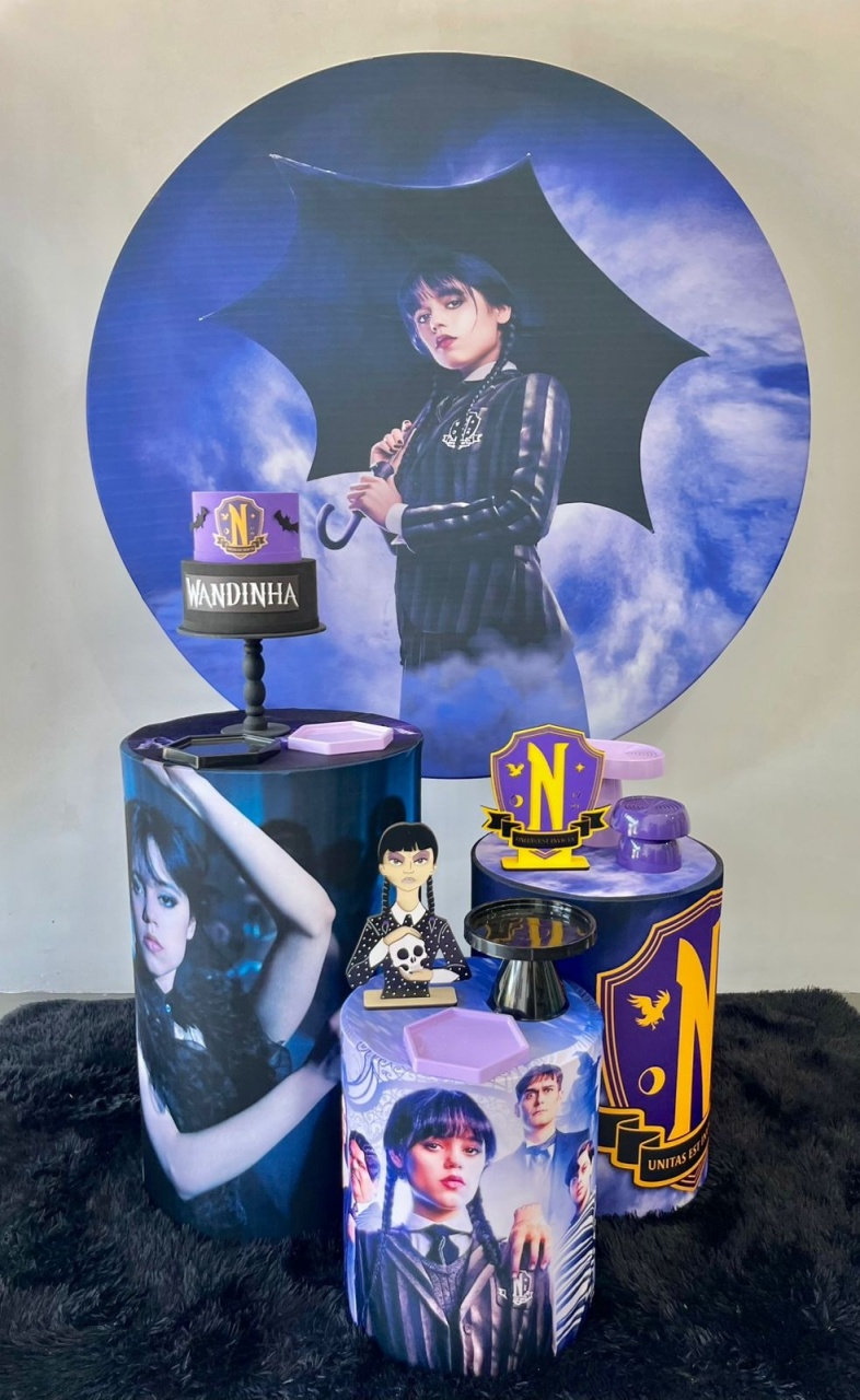 Kit Pegue E Monte - Wandinha - Kit Alegra - ARCO FEST - PEGUE E MONTE & DECORAÇÕES