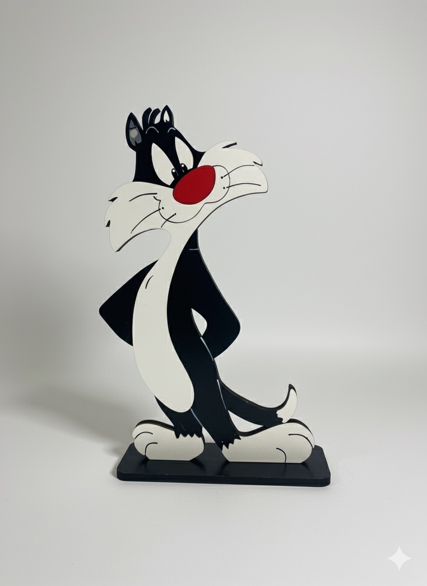 Display de Mesa - Frajola  (Looney Tunes)  - ARCO FEST - PEGUE E MONTE & DECORAÇÕES