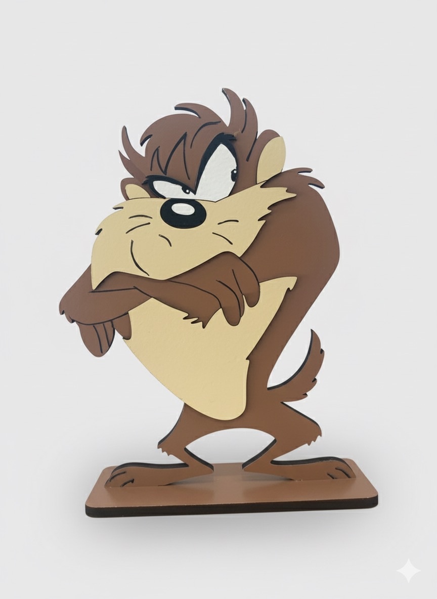Display de Mesa - Tasmanian  (Looney Tunes)  - ARCO FEST - PEGUE E MONTE & DECORAÇÕES